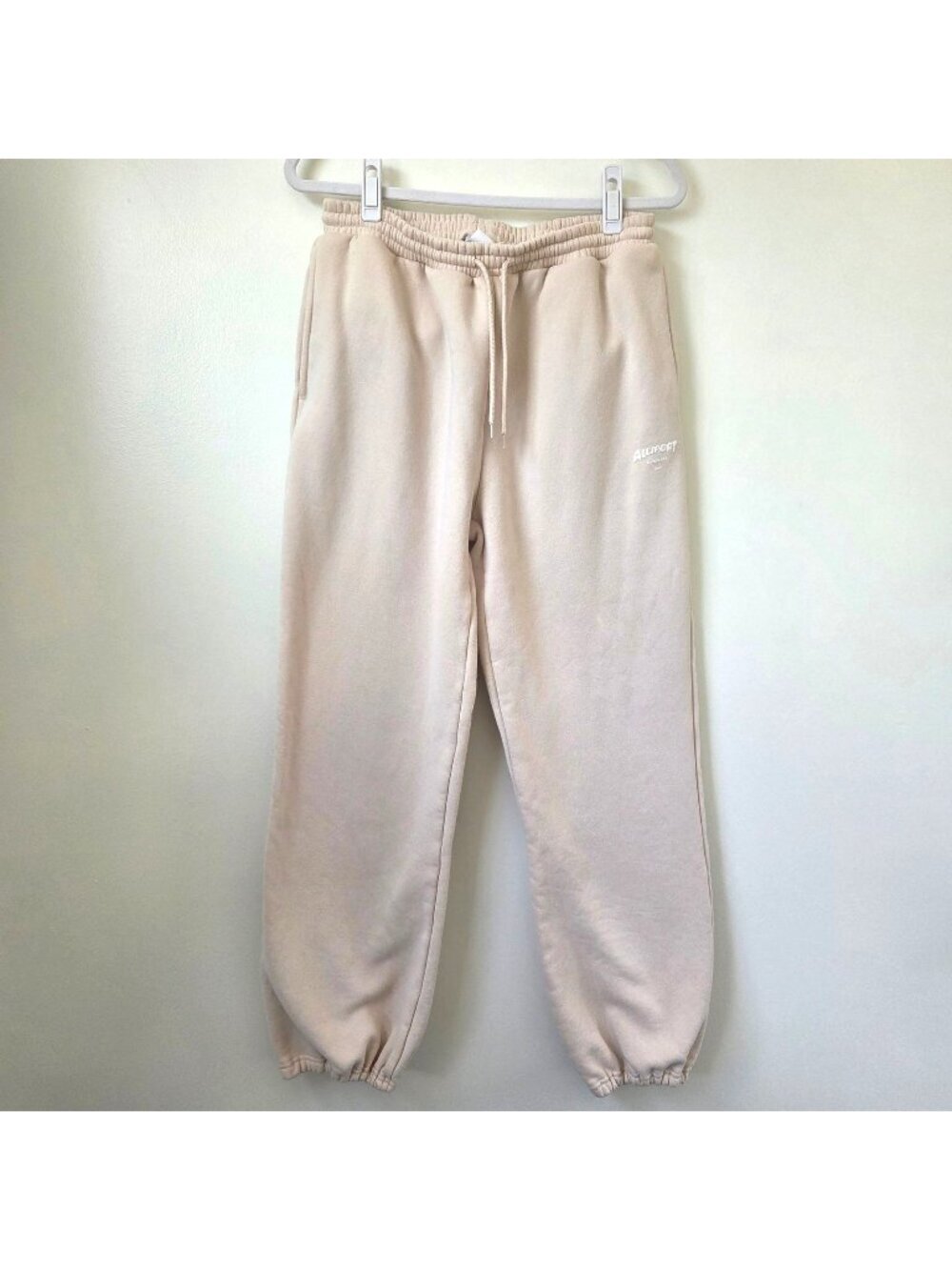 Wilo The Label Allsport Medium Sweatpants Joggers Cream Size Medium
